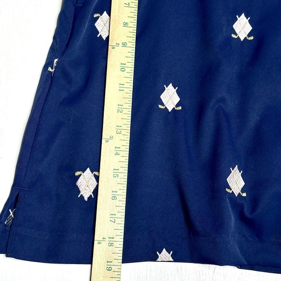 Coral Bay Golf Womens Skort Size 14 Embroidered Golf Clubs Navy Stretch Active - Picture 10 of 10